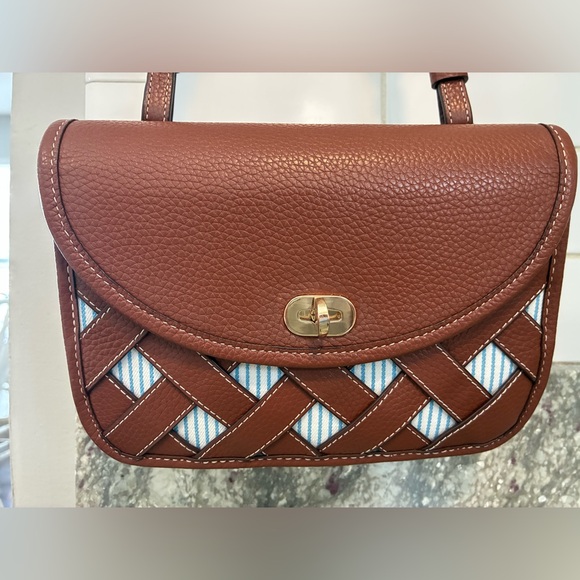 Draper James Brown and White Crossbody Bag - Picture 2 of 15